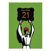 21st Birthday Football Party Invitation - Official