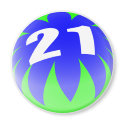 21st Birthday Gifts, Beach Ball 21! magnets