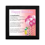 21st Birthday Granddaughter Poem Keepsake Box