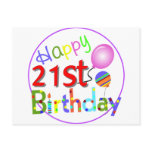 21st birthday greetings postcards