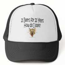 21st Birthday hats 21 Beers for 21 Years