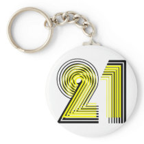 21st Birthday Keychains