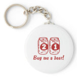 21st Birthday Key Chains