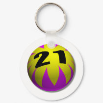21st Birthday keychains