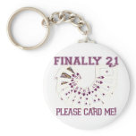 21st Birthday Keychains