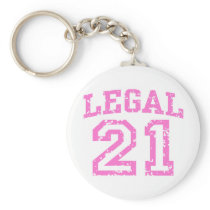 21st Birthday Key Chain