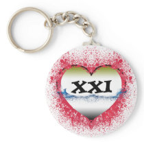 21st Birthday Keychains