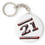 21st Birthday Key Chains