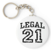 21st Birthday Keychains