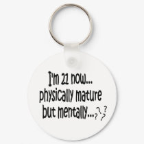 21st Birthday Keychains