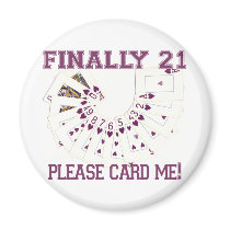 21st Birthday Fridge Magnets
