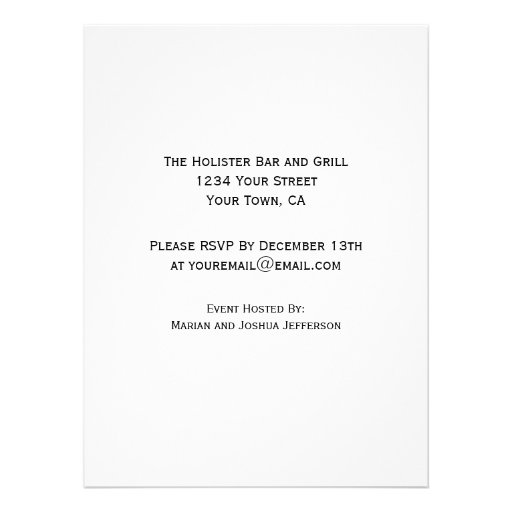 21st Birthday Party Black Chevron Grunge Invites