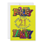 21st birthday party invitation