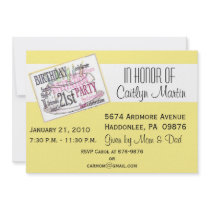 21st Birthday Party Invitation