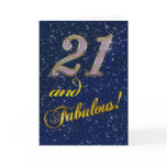 21st Birthday party Invitation Greeting Card