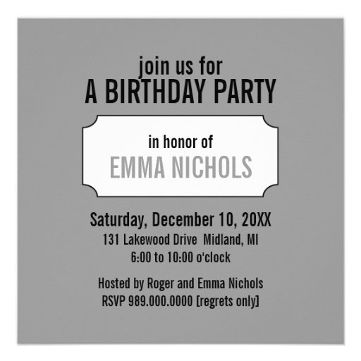 21st Birthday Party Invitations