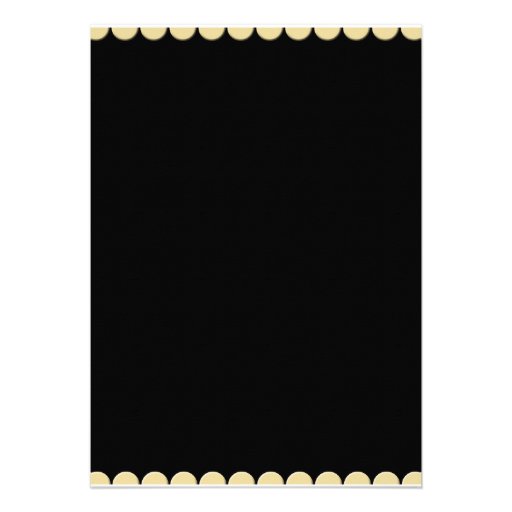 21st Birthday Party Invitations - Black & Gold