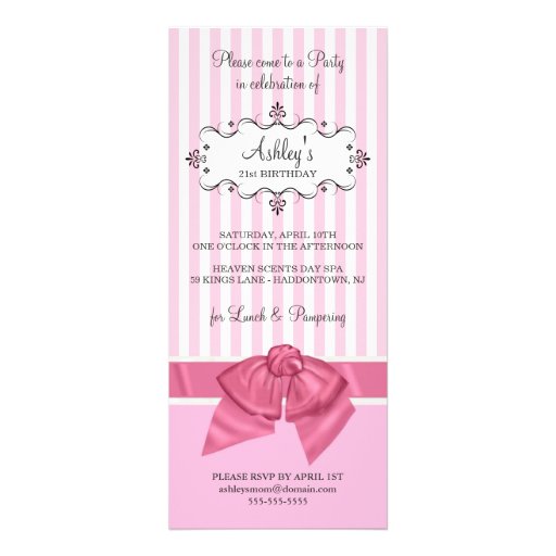 21st Birthday Party Invitations with Photo