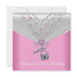 21st, birthday, party, overlay, pink, jewel, key,