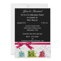 21st Birthday Party Personalized Invitation by NightSweatsDiva 21st Birthday Party Personalized Invitation