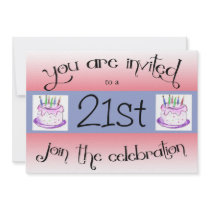 21st Birthday Party Personalized Invitation by NightSweatsDiva 21st Birthday Party Personalized Invitation