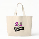 21st Birthday Pink And Black Bags
