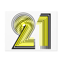 21st Birthday Post Cards