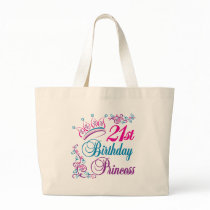 21st Birthday Princess Canvas Bag