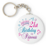 21st Birthday Princess Key Chain