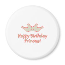 21st  Birthday Princess Refrigerator Magnet
