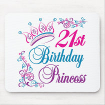 21st Birthday Princess mousepads