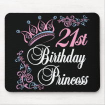 21st Birthday Princess mousepads