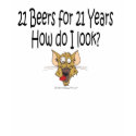 21st Birthday Shirts-21 Beers for 21 Years