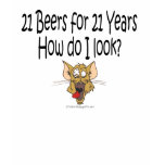 21st Birthday Shirts-21 Beers for 21 Years