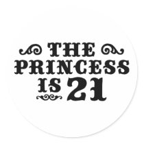 21st Birthday Sticker