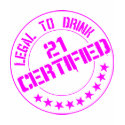21st birthday T-shirt - Certified Now 21 Black