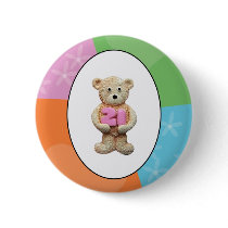21st Birthday Teddy Bear buttons
