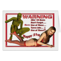 21st Birthday, Warning birthday card, Birthday hum by moonlake 21st Birthday, Warning birthday card, Birthday hum