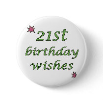 21st Birthday Wishes buttons