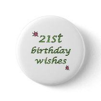 21st Birthday Wishes buttons