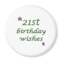 21st Birthday Wishes magnets by thebirthdayparty 21st Birthday Wishes magnets