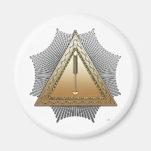 21st Degree: Patriarch Noachite Fridge Magnet