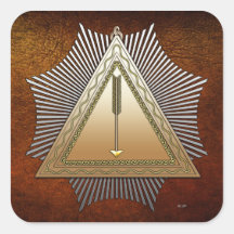 21st Degree: Patriarch Noachite Square Stickers