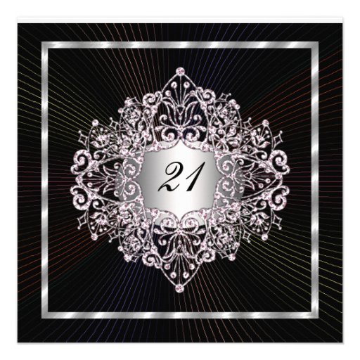 21st Invitation Birthday Template Simple Black 5 25 Quot Square Invitation Card Zazzle 21st Birthday Template