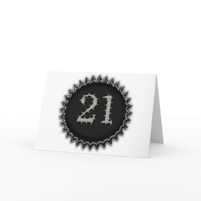 21st Vegas Birthday Greeting Cards by funbirthday