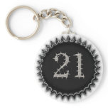 21st Vegas Birthday Key Chains