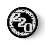 220 Clothing Logo Pinback Button