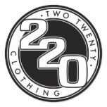 220 Clothing Logo Round Sticker