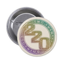 220 Clothing - Sketch Pinback Button