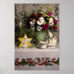 2218 Floral Still Life Christmas Print